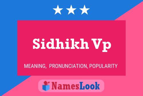 Sidhikh Vp Naam Poster