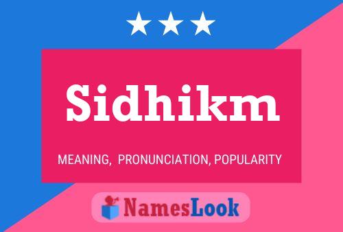 Sidhikm Naam Poster