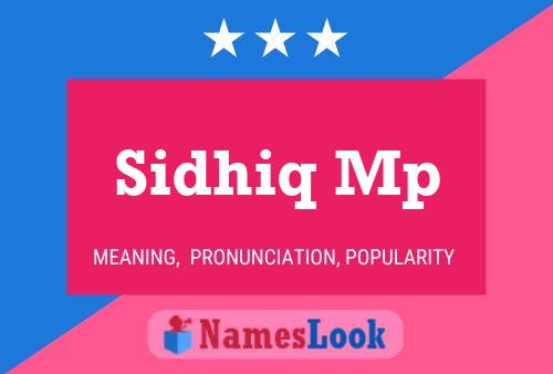 Sidhiq Mp Naam Poster