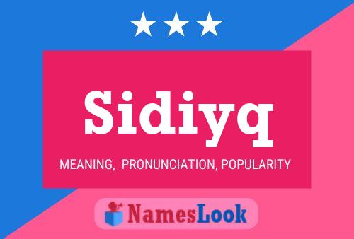 Sidiyq Naam Poster