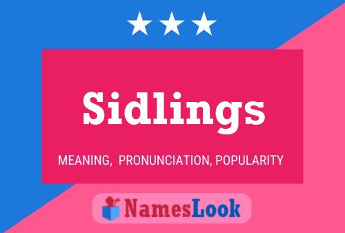 Sidlings Naam Poster