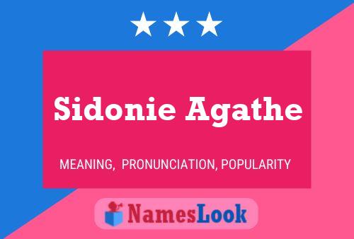 Sidonie Agathe Naam Poster