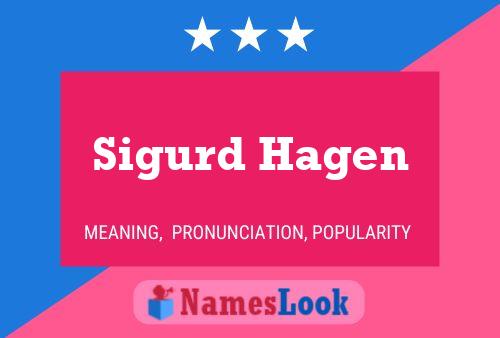 Sigurd Hagen Naam Poster