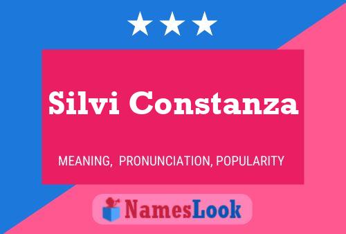 Silvi Constanza Naam Poster