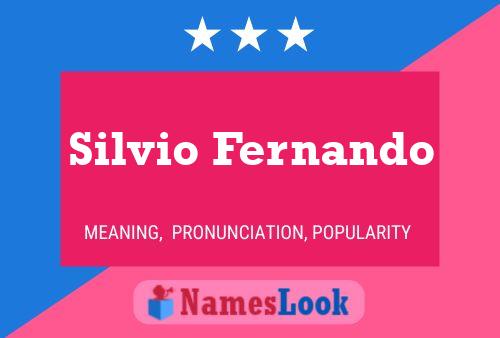 Silvio Fernando Naam Poster