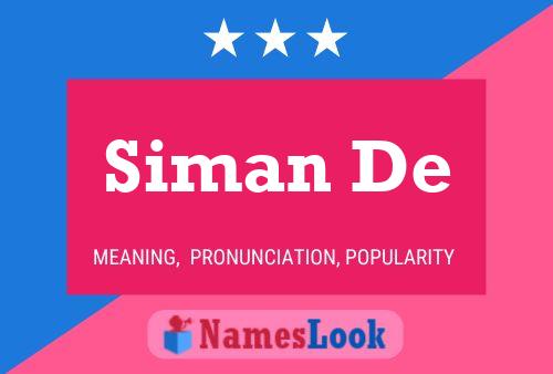 Siman De Naam Poster