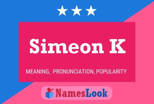 Simeon K Naam Poster