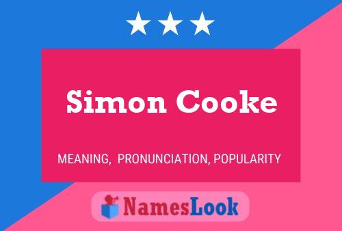 Simon Cooke Naam Poster