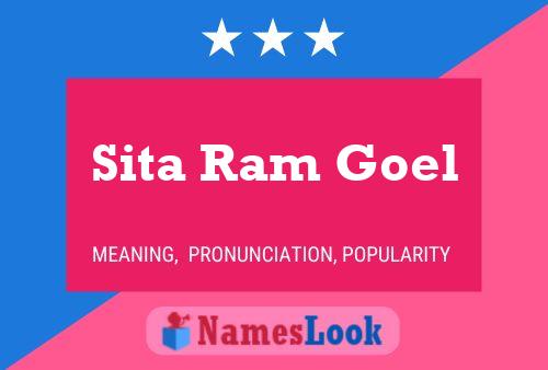 Sita Ram Goel Naam Poster