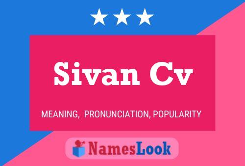 Sivan Cv Naam Poster