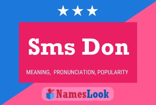 Sms Don Naam Poster