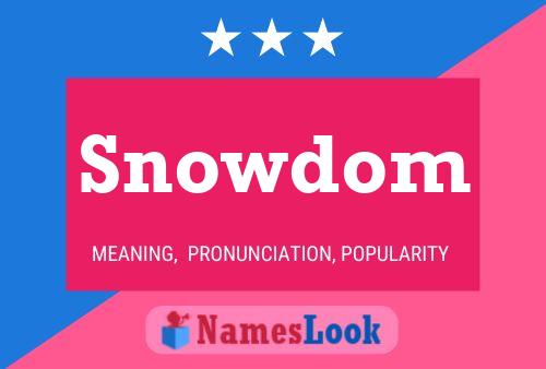 Snowdom Naam Poster