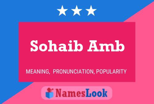 Sohaib Amb Naam Poster