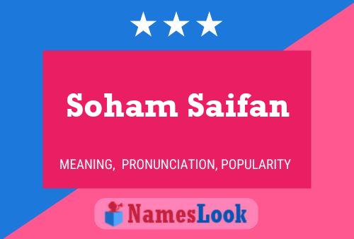 Soham Saifan Naam Poster