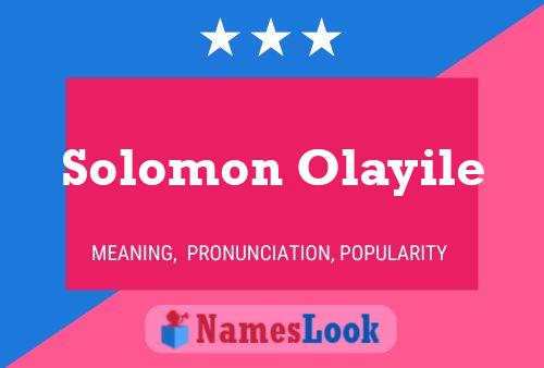 Solomon Olayile Naam Poster