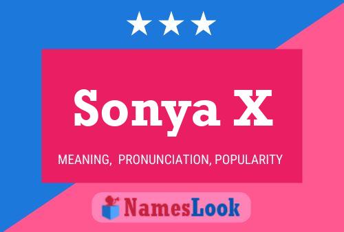 Sonya X Naam Poster