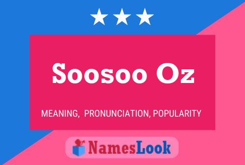 Soosoo Oz Naam Poster