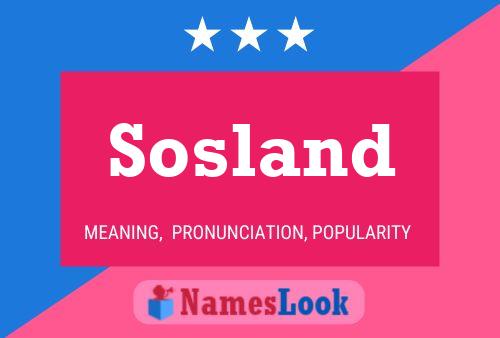 Sosland Naam Poster