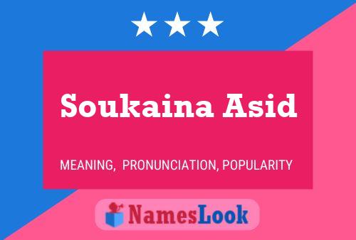 Soukaina Asid Naam Poster