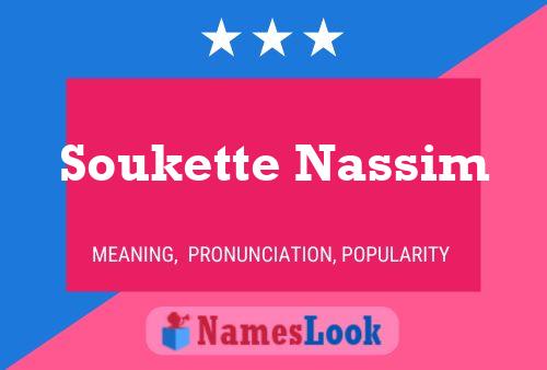 Soukette Nassim Naam Poster