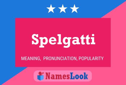 Spelgatti Naam Poster