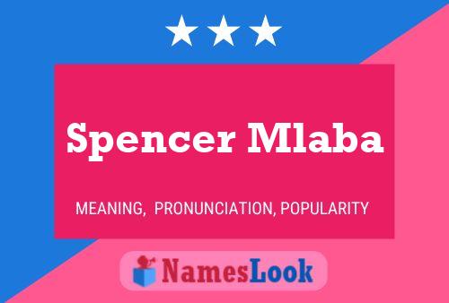 Spencer Mlaba Naam Poster