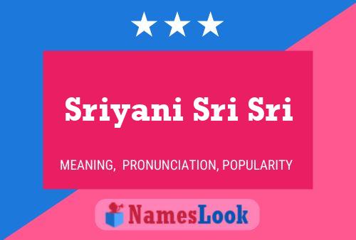 Sriyani Sri Sri Naam Poster