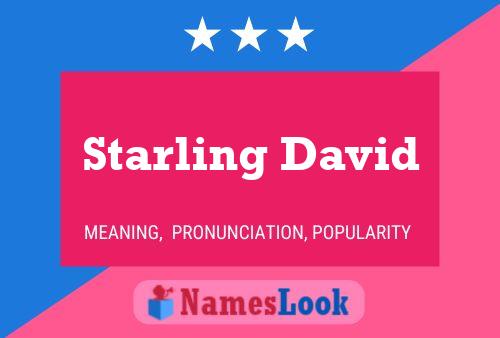 Starling David Naam Poster