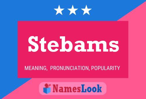 Stebams Naam Poster