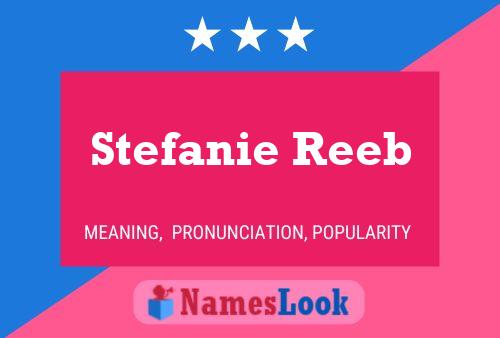 Stefanie Reeb Naam Poster