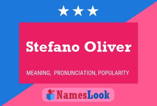 Stefano Oliver Naam Poster