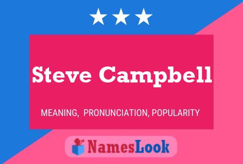 Steve Campbell Naam Poster