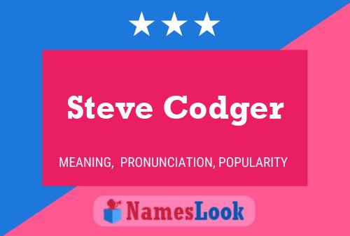 Steve Codger Naam Poster