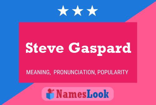 Steve Gaspard Naam Poster