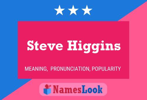 Steve Higgins Naam Poster