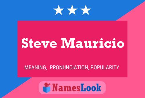 Steve Mauricio Naam Poster