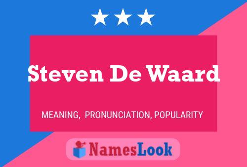 Steven De Waard Naam Poster