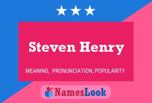 Steven Henry Naam Poster