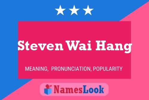 Steven Wai Hang Naam Poster