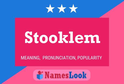 Stooklem Naam Poster