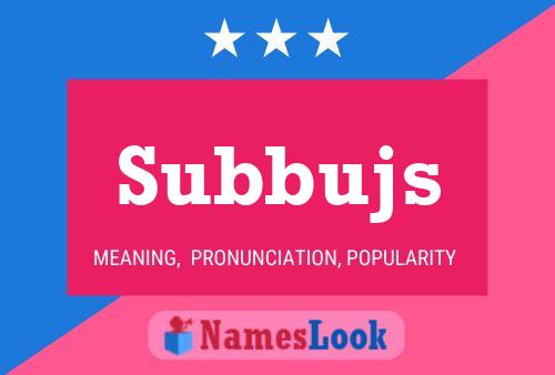 Subbujs Naam Poster