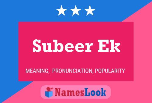 Subeer Ek Naam Poster