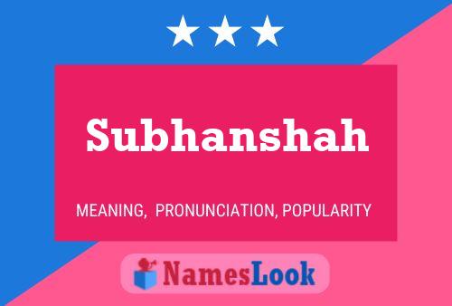 Subhanshah Naam Poster