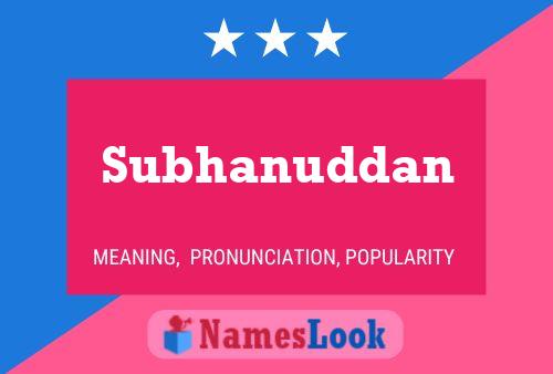 Subhanuddan Naam Poster