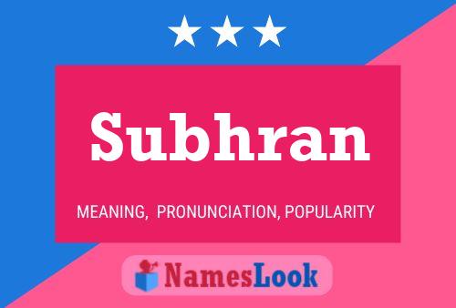 Subhran Naam Poster