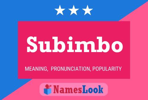 Subimbo Naam Poster