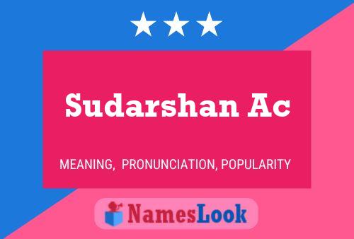 Sudarshan Ac Naam Poster