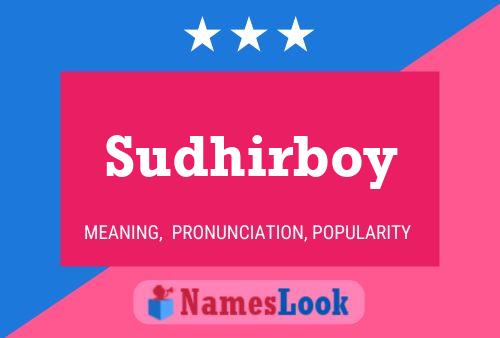 Sudhirboy Naam Poster