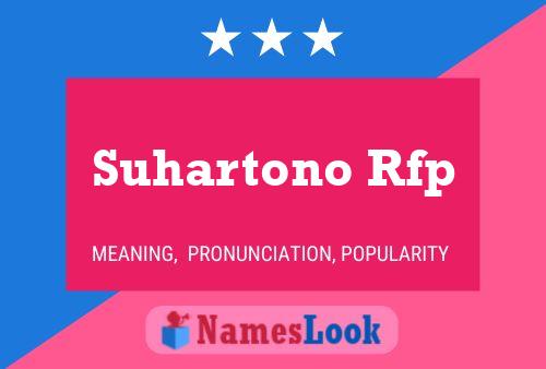 Suhartono Rfp Naam Poster