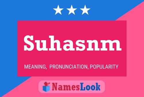 Suhasnm Naam Poster